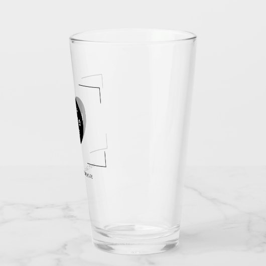 Creëer uw eigen aangepaste logo pint glas (Links)