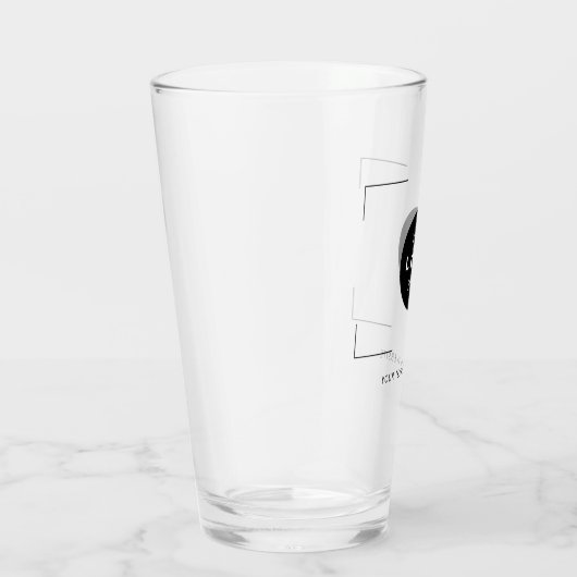 Creëer uw eigen aangepaste logo pint glas (Rechts)