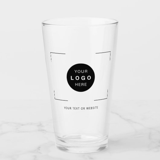 Creëer uw eigen aangepaste logo pint glas (Voorkant)