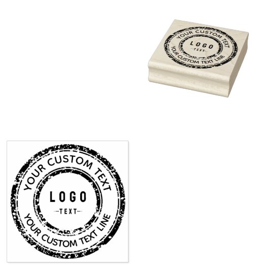 Creëer uw eigen aangepaste Logo Rubberstempel (Gestempeld)
