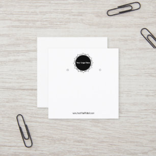 Creëer uw eigen, aangepaste Logo-weergavekaart Vierkante Visitekaartje