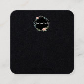 Creëer uw eigen, aangepaste Logo-weergavekaart Vierkante Visitekaartje (Voorkant)