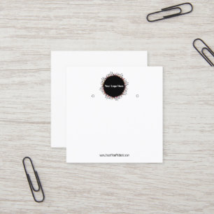 Creëer uw eigen, aangepaste Logo-weergavekaart Vierkante Visitekaartje