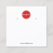 Creëer uw eigen, aangepaste Logo-weergavekaart Vierkante Visitekaartje (Voorkant)