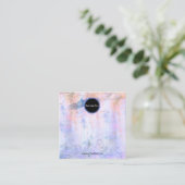 Creëer uw eigen, aangepaste Logo-weergavekaart Vierkante Visitekaartje (Staand voorkant)