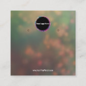 Creëer uw eigen, aangepaste Logo-weergavekaart Vierkante Visitekaartje (Voorkant)