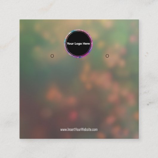 Creëer uw eigen, aangepaste Logo-weergavekaart Vierkante Visitekaartje (Voorkant)