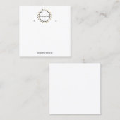 Creëer uw eigen, aangepaste Logo-weergavekaart Vierkante Visitekaartje (Voorkant / Achterkant)