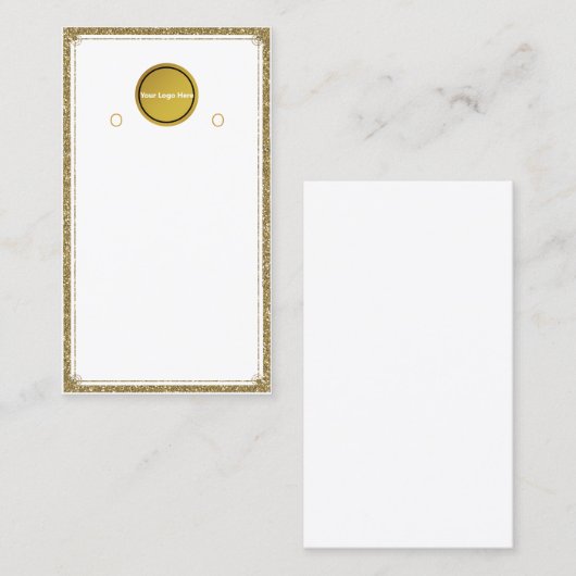 Creëer uw eigen, aangepaste Logo-weergavekaart Visitekaartje (Voorkant / Achterkant)