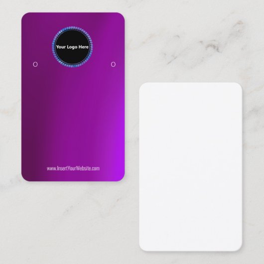 Creëer uw eigen, aangepaste Logo-weergavekaart Visitekaartje (Voorkant / Achterkant)