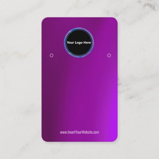 Creëer uw eigen, aangepaste Logo-weergavekaart Visitekaartje (Voorkant)