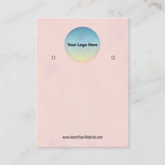 Creëer uw eigen, aangepaste Logo-weergavekaart Visitekaartje (Voorkant)
