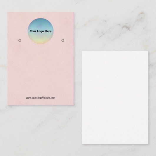 Creëer uw eigen, aangepaste Logo-weergavekaart Visitekaartje (Voorkant / Achterkant)