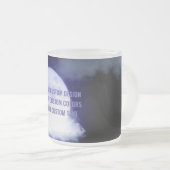 Creëer Uw eigen aangepaste  Matglas Koffiemok (Voorkant rechts)