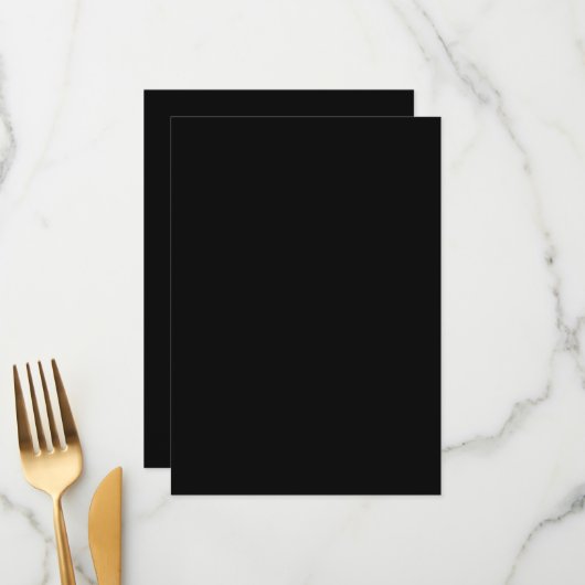 Creëer Uw eigen aangepaste  Menu (Voorkant / Achterkant in situ)