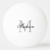 Creëer uw eigen aangepaste monogram en naam pingpongballen (Voorkant)