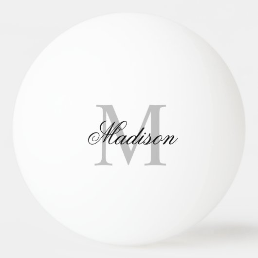 Creëer uw eigen aangepaste monogram en naam pingpongballen (Voorkant)