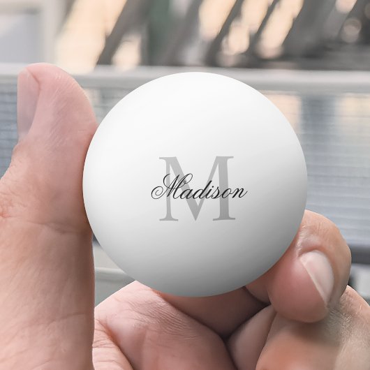 Creëer uw eigen aangepaste monogram en naam pingpongballen