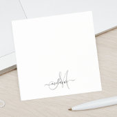 Creëer uw eigen aangepaste monogram en naamscript post-it® notes
