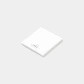 Creëer uw eigen aangepaste monogram en naamscript post-it® notes (Schuin)