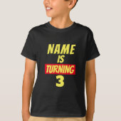 Creëer Uw eigen aangepaste naam en ouderdom Kinder T-shirt (Voorkant)