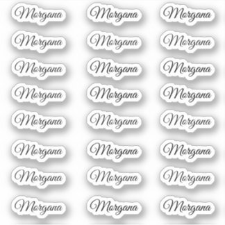 Creëer Uw Eigen Aangepaste Naam van het Moderne Ma Sticker