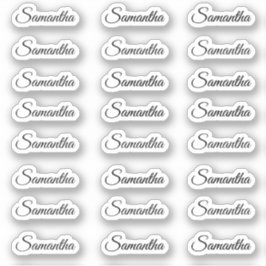 Creëer Uw Eigen Aangepaste Naam van het Moderne Ma Sticker