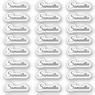 Creëer Uw Eigen Aangepaste Naam van het Moderne Ma Sticker