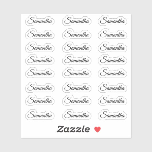 Creëer Uw Eigen Aangepaste Naam van het Moderne Ma Sticker (Vel)