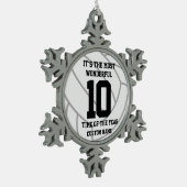 Creëer uw eigen aangepaste naam volleybal tin sneeuwvlok ornament (Links)