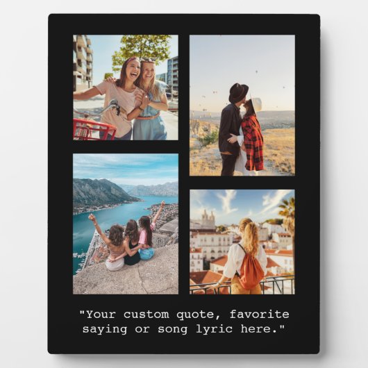 Creëer Uw eigen aangepaste offerte 4 Fotocollage Fotoplaat (Voorkant)