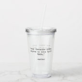 Creëer Uw eigen aangepaste offerte Acryl Drinkbeker (Achterkant)