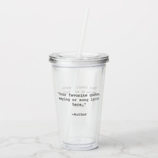 Creëer Uw eigen aangepaste offerte Acryl Drinkbeker (Achterkant)