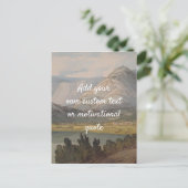 Creëer uw eigen aangepaste offerte - bergen briefkaart (Staand voorkant)