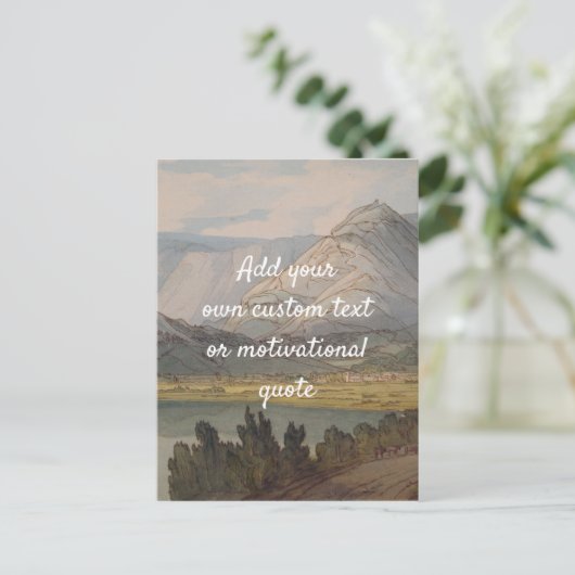 Creëer uw eigen aangepaste offerte - bergen briefkaart (Staand voorkant)