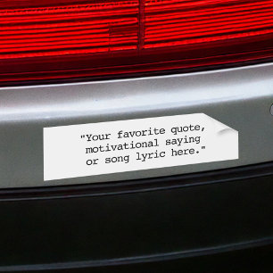 Creëer Uw eigen aangepaste offerte Bumpersticker