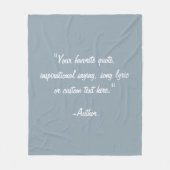 Creëer Uw eigen aangepaste offerte Fleece Deken (Voorkant)