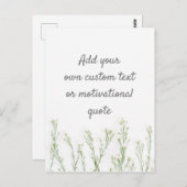 Creëer Uw eigen aangepaste offerte - Floral Briefkaart (Voorkant / Achterkant)