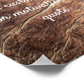 Creëer uw eigen aangepaste offerte - Houtachtergro Poster (Hoek)