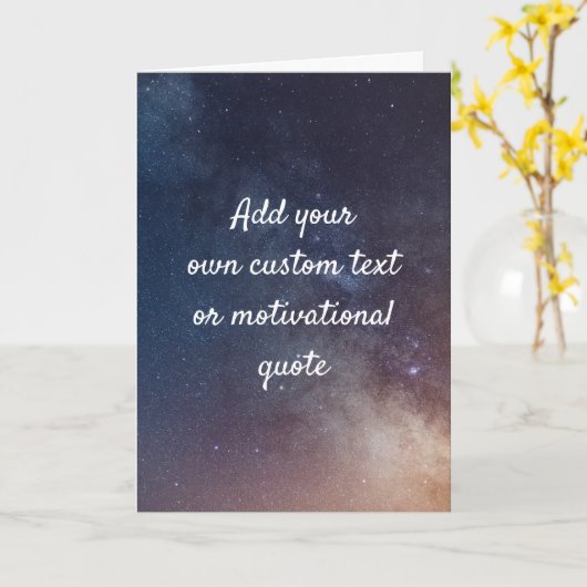 Creëer Uw eigen aangepaste offerte Kaart - Night S (Gele Bloem)