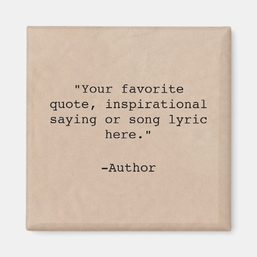 Creëer Uw eigen aangepaste offerte Magneet (Voorkant)