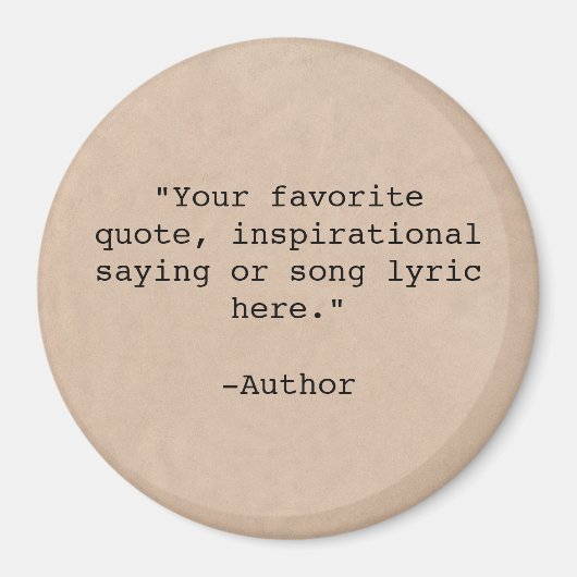 Creëer Uw eigen aangepaste offerte Magneet (Voorkant)