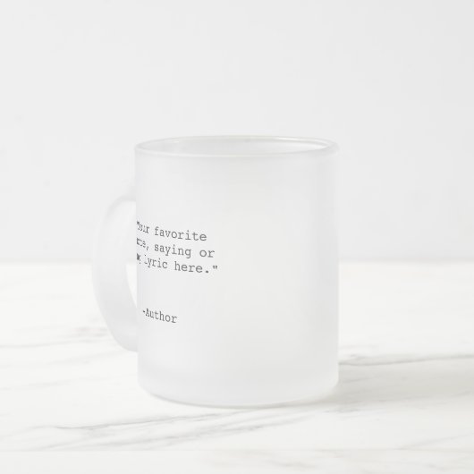 Creëer Uw eigen aangepaste offerte Matglas Koffiemok (Voorkant links)