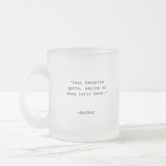 Creëer Uw eigen aangepaste offerte Matglas Koffiemok (Links)