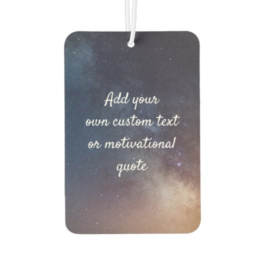 Creëer Uw eigen aangepaste offerte - Night Sky Car Luchtverfrisser (Achterkant)