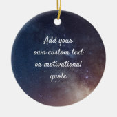 Creëer uw eigen aangepaste offerte - Night Sky Keramisch Ornament (Voorkant)