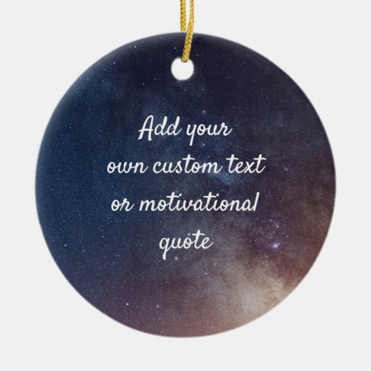 Creëer uw eigen aangepaste offerte - Night Sky Keramisch Ornament (Voorkant)