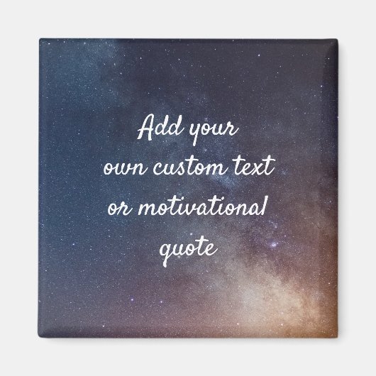 Creëer uw eigen aangepaste offerte - Night Sky Magneet (Voorkant)
