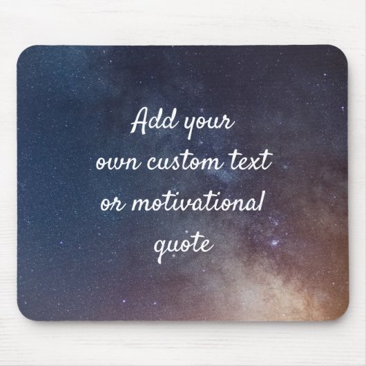 Creëer uw eigen aangepaste offerte - Night Sky Muismat (Voorkant)