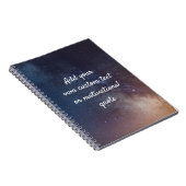 Creëer uw eigen aangepaste offerte - Night Sky Notitieboek (Rechterzijde)